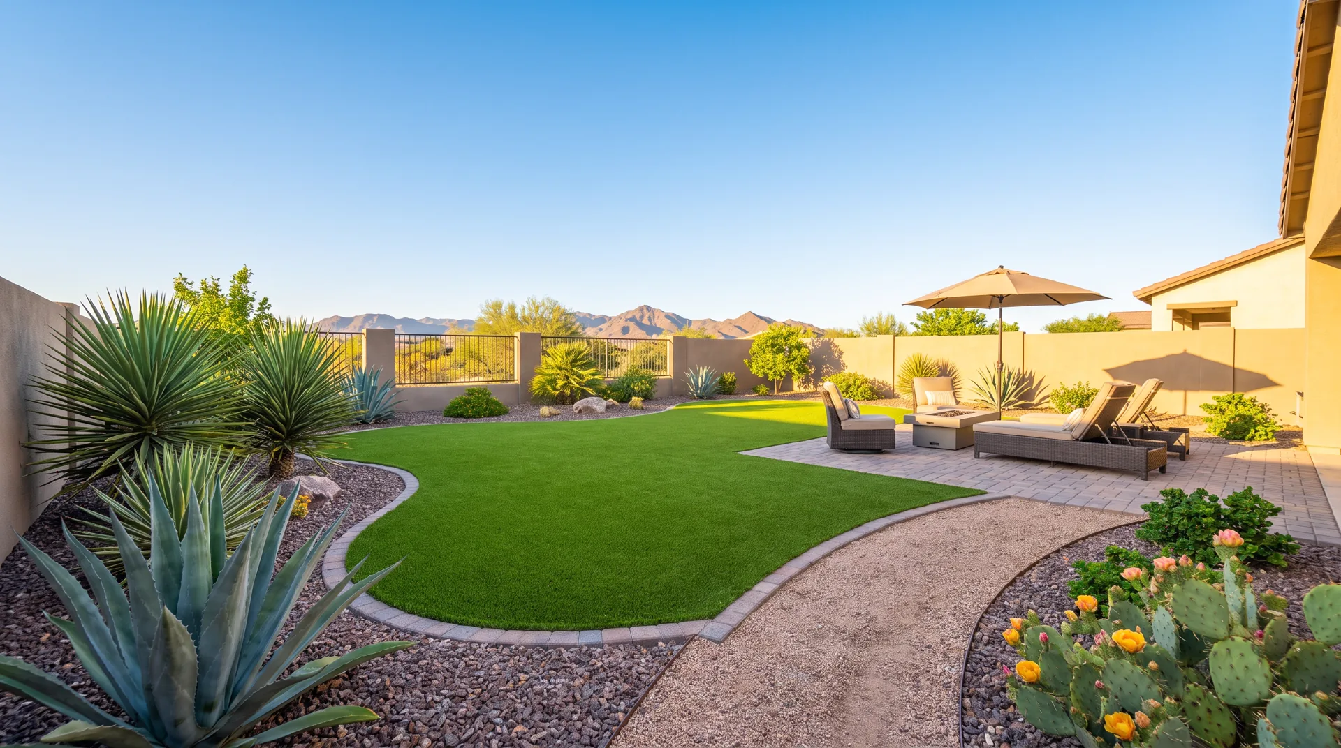 Mesa profile turf landscaping